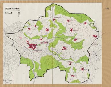 Oberembrach: Definition der Siedlungen für die eidgenössische Volkszählung am 01.12.1960; Siedlungskarte Nr. 142