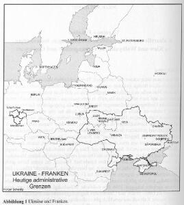 Ukraine - Franken : heutige administrative Grenzen