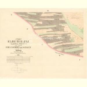 Elbeteinitz (Labska Teinice) - c8150-1-006 - Kaiserpflichtexemplar der Landkarten des stabilen Katasters