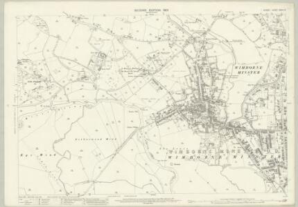 Dorset XXXIV.8 (includes: Colehill; Pamphill; Wimborne Minster) - 25 Inch Map
