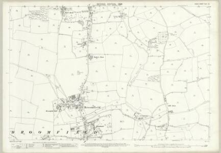Essex (1st Ed/Rev 1862-96) XLIII.12 (includes: Broomfield; Little Waltham; Springfield) - 25 Inch Map