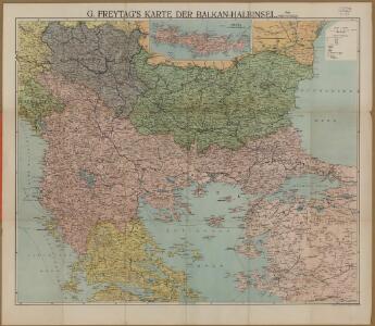 G. Freytags Karte des Kriegsschauplatzes auf der Balkanhalbinsel