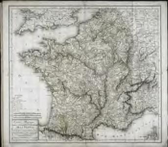 Carte physique de la navigation intérieure de la France