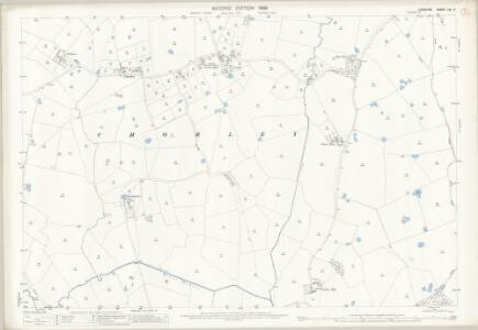 Cheshire LXI.2 (includes: Baddiley; Cholmondeley; Chorley; Faddiley; Wrenbury cum Frith) - 25 Inch Map