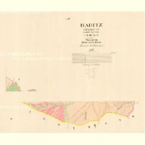 Babitz (Babice) - m0023-1-001 - Kaiserpflichtexemplar der Landkarten des stabilen Katasters