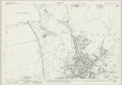 Suffolk LXXII.15 (includes: Ballingdon; Borley; Great Cornard; Long Melford; Sudbury) - 25 Inch Map