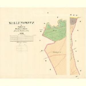 Mallenowitz - m1701-1-001 - Kaiserpflichtexemplar der Landkarten des stabilen Katasters