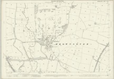 Warwickshire XXIII.15 (includes: Churchover; Clifton upon Dunsmore; Cosford; Newton and Biggin; Rugby) - 25 Inch Map