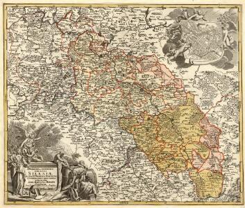 Superioris et Inferioris Ducatus Silesiae in suos XVII minores Principatus et Dominia divisi nova tabula