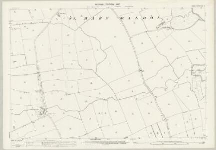 Essex (1st Ed/Rev 1862-96) LIV.10 (includes: Hazeleigh; Maldon; Purleigh) - 25 Inch Map