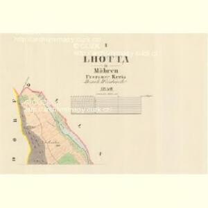 Lhotta - m1529-1-001 - Kaiserpflichtexemplar der Landkarten des stabilen Katasters
