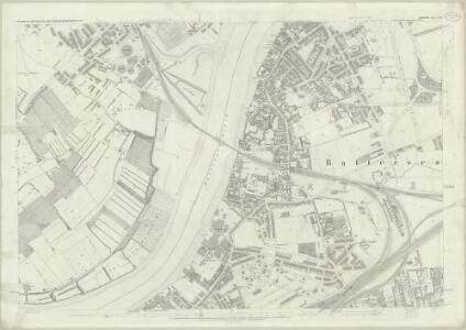 London (First Editions c1850s) LXIV (includes: Battersea; Chelsea; Fulham) - 25 Inch Map