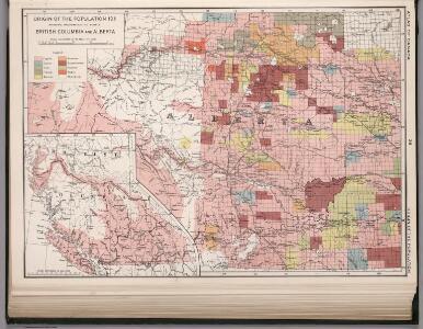 Origin of the population 1911: British Columbia and Alberta