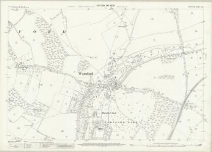 Hampshire and Isle of Wight LI.15 (includes: Exton; Warnford; West Meon) - 25 Inch Map