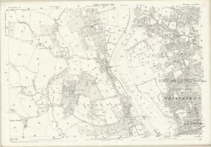 Worcestershire XXXIII.3 (includes: Hallow; St John Bedwardine County; Worcester) - 25 Inch Map