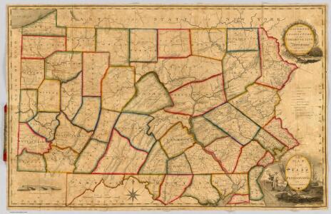 A Map Of The State Of Pennsylvania.