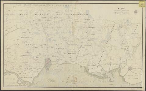 Kaarte van het Zuyd en West quartier des Marquisaat van Bergen op Ten Zoom : getrokken uit de kaart van B. Adam t. Wouw, 1791.