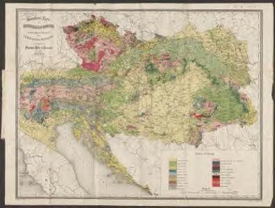 Geologische Karte von Österreich-Ungarn