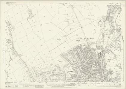 Hertfordshire XLV.3 (includes: Arkley; Chipping Barnet; Hadley; Monken Hadley; Rowley; South Mimms Urban; South Mimms) - 25 Inch Map