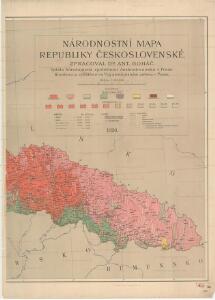 Národnostní mapa Republiky československé