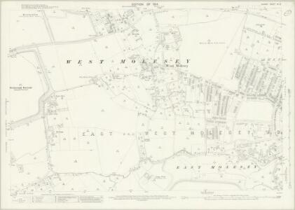 Surrey XII.2 (includes: East Molesey; West Molesey) - 25 Inch Map