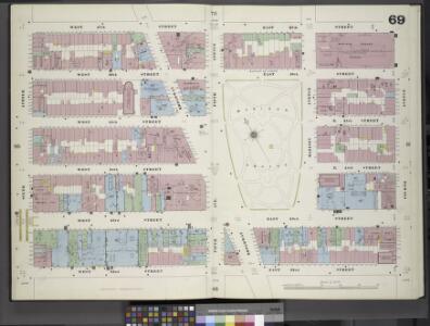 Manhattan, V. 4, Double Page Plate No. 69 [Map bounded by West 27th St., 4th Ave., West 22nd St., 6th Ave.]