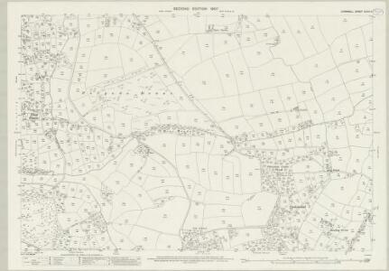Cornwall XLVIII.11 (includes: Perranzabuloe; St Allen) - 25 Inch Map