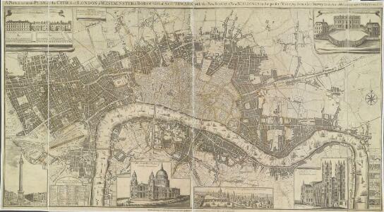 A New & accurate PLAN of the CITIES of LONDON & WSTMINSTER & BOROUGH of SOUTHWARK