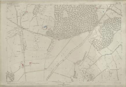 Gloucestershire VII.15 (includes: Broadway; Chipping Campden; Saintbury; Weston Subedge; Willersey) - 25 Inch Map