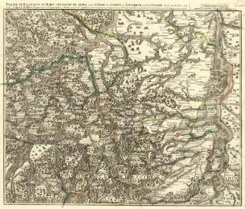 Partie du Cours du Palatinat du Rhin Levesché de Spire et de Worms les Comté de Spanheim et de Linange levée Sur les lieu