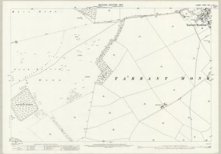 Dorset XXV.1 (includes: Tarrant Launceston; Tarrant Monkton) - 25 Inch Map