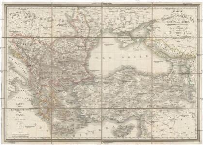 Karte des Ottomanischen Reiches in Europa und Asien