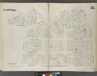 Plate 35: Map bounded by Spring Street, Laurens Street, Canal Street, West Broadway, Beach Street, St. John's Lane, Laight Street, Canal Street, Varick Street.