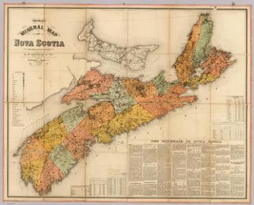 Church's mineral map of Nova Scotia.