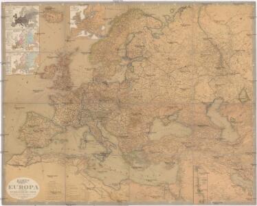 Karte von Europa und dem Mittelländischen Meere