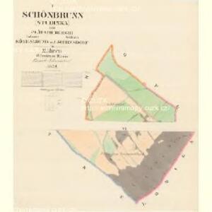 Schönbrumm (Studinka) - m0529-1-001 - Kaiserpflichtexemplar der Landkarten des stabilen Katasters