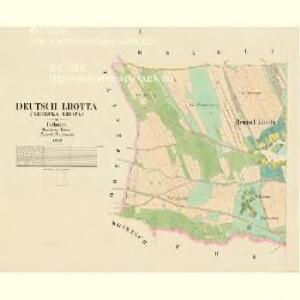 Deutsch Lhotta (Německa Lhota) - c3945-2-001 - Kaiserpflichtexemplar der Landkarten des stabilen Katasters