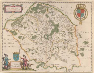 Valesium Ducatus. Valois. [Karte], in: Theatrum orbis terrarum, sive, Atlas novus, Bd. 2, S. 28.