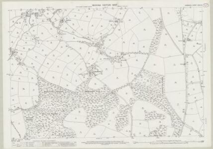 Cornwall XXXV.14 (includes: Boconnoc; Broadoak; Lanreath; St Pinnock) - 25 Inch Map