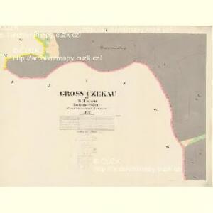 Gross Czekau - c0785-1-010 - Kaiserpflichtexemplar der Landkarten des stabilen Katasters