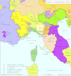 Mittel- und Norditalien 1601