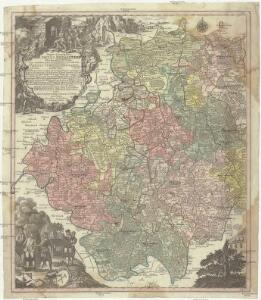 Mappa geographica circuli Metalliferi electoratus Saxoniae cum omnibus, quae in eo comprehenduntur praefecturis et dynastiis