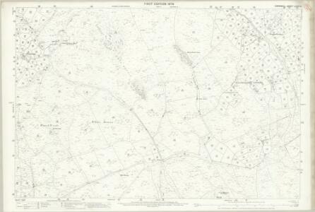 Cornwall LXVII.8 (includes: Madron; Morvah; Zennor) - 25 Inch Map