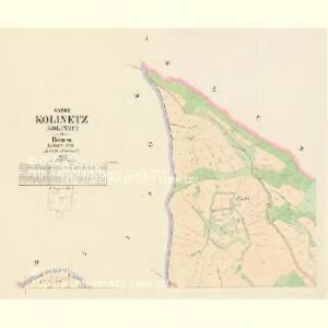Kolinetz (Kolinec) - c3284-1-001 - Kaiserpflichtexemplar der Landkarten des stabilen Katasters
