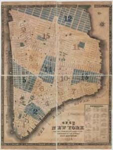 The city of New York drawn from actual surveys as furnished by the several city surveyors