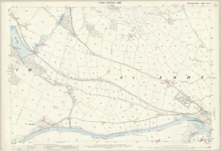 Brecknockshire XXVII.12 (includes: Battle; Llansbyddyd; St David Without; St John The Evangelist; Y Fenni Fach) - 25 Inch Map