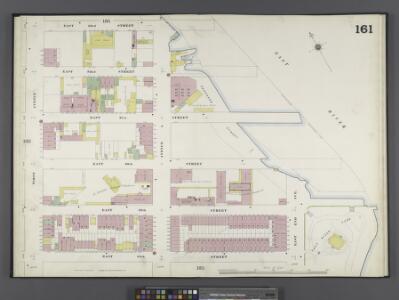 Manhattan, V. 8, Double Page Plate No. 161 [Map bounded by E. 93rd St., East River, E. 88th St., 1st Ave.]