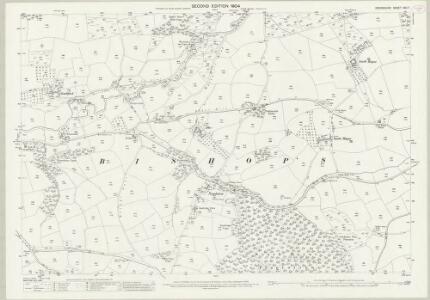 Devon XXII.7 (includes: Bishops Nympton) - 25 Inch Map
