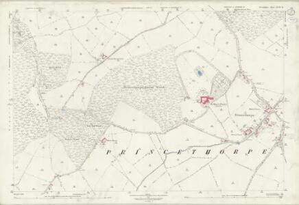 Warwickshire XXVII.14 (includes: Bubbenhall; Princethorpe; Stretton on Dunsmore; Wappenbury) - 25 Inch Map