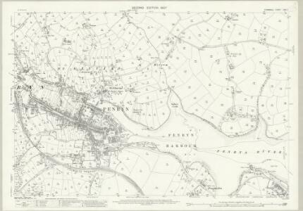 Cornwall LXXI.7 (includes: Budock; Falmouth; Mylor; Penryn) - 25 Inch Map